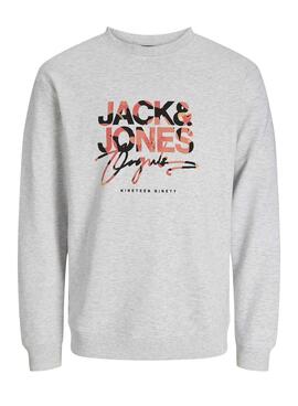 Sweat à capuche Jack And Jones Aruba Gris Pour Enfant