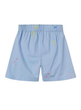 Shorts Name It Falower Bleu Pour Fille