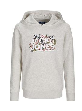 Sweat à capuche Jack and Jones Chill Gris pour enfant