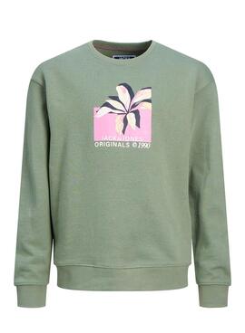 Sweat à capuche Jack and Jones Tampa Vert pour Garçon