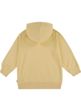 Sweat à capuche Levi's Hoodie Golden Jaune pour fille.