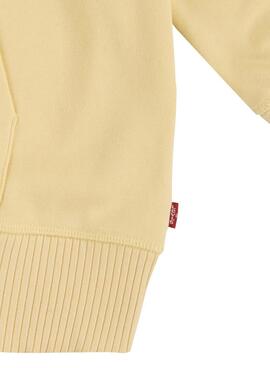 Sweat à capuche Levi's Hoodie Golden Jaune pour fille.