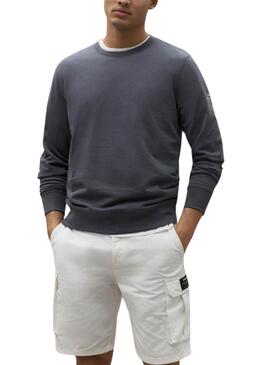 Sweat-shirt Ecoalf  Warrenalf Gris pour Homme