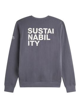 Sweat-shirt Ecoalf  Warrenalf Gris pour Homme