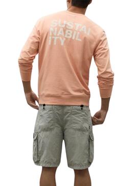 Sweat-shirt Warren Orange Ecoalf pour Homme