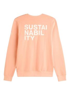 Sweat-shirt Warren Orange Ecoalf pour Homme