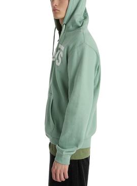 Sudadera Vans Classic Zip Vert Pour Homme