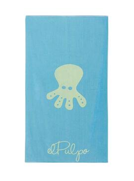 Serviette Le Poulpe Maxi Logo Bleu Pour Homme