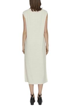 Robe Vila Brenda Beige pour Femme