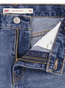 Short Levi's Mom Bleu Marine Pour Fille