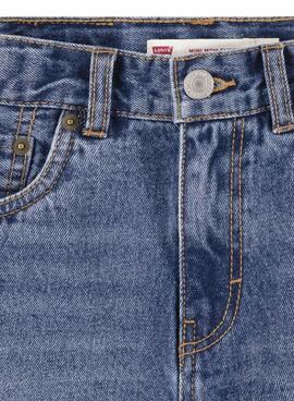 Short Levi's Mom Bleu Marine Pour Fille