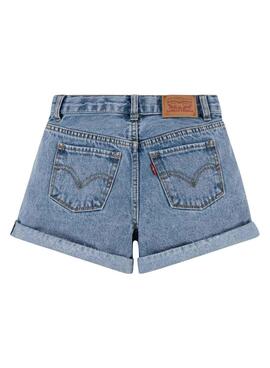 Shorts Levi's Mom Bleu pour Fille