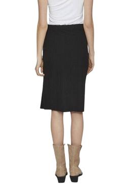 Jupe Midi Vila Viribini Noire pour Femme