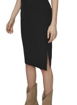 Jupe Midi Vila Viribini Noire pour Femme