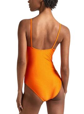 Maillot de bain Pepe Jeans Wave Knot Orange pour femme