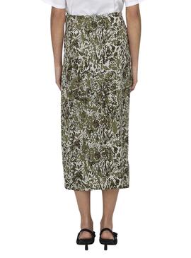 Jupe Only Saule Midi Vert pour Femme
