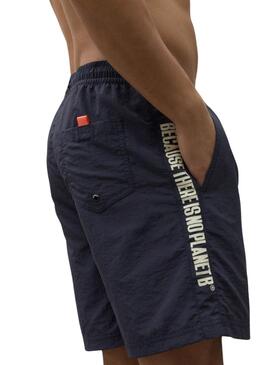 Maillot de bain Shark bleu marine Ecoalf pour homme