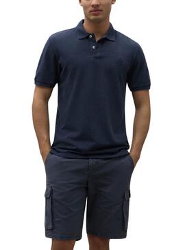 Polo Tedalf Azul Marino Ecoalf pour Homme