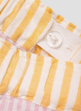 Short Name It Histripe Jaune Pour Fille