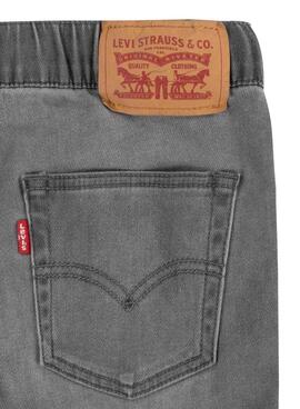 Bermuda Levis Skinny Dobby Gris Pour Enfant