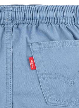 Bermuda Levi's à enfiler tissée bleu clair pour garçon