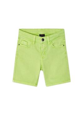 Short vert en serge verte pour enfant des Bermudes