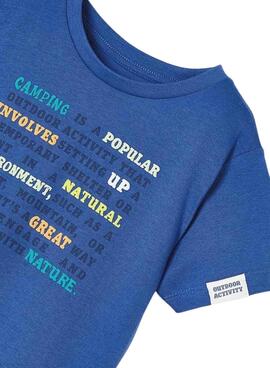 Ensemble de 2 T-shirts Mayoral Outdoor bleus pour garçon