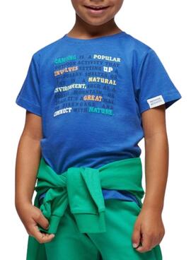 Ensemble de 2 T-shirts Mayoral Outdoor bleus pour garçon