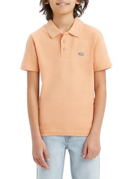 Polo Levis Tape Orange pour Enfant