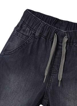 Bermuda Mayoral Soft Denim Jogger Gris Pour Garçon