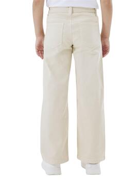 Pantalon Name It Rose Wide Beige Pour Fille