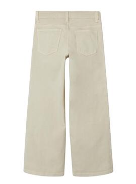 Pantalon Name It Rose Wide Beige Pour Fille