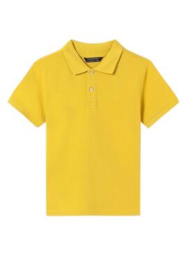 Polo Mayoral granit basic jaune pour enfant