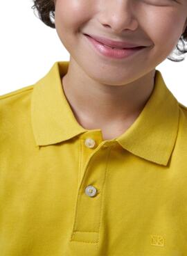 Polo Mayoral granit basic jaune pour enfant