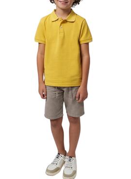 Polo Mayoral granit basic jaune pour enfant