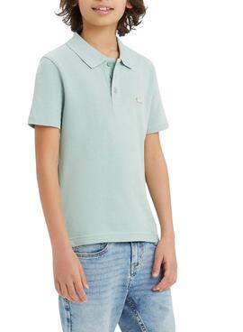 Polo Levis Bande Bleue Pour Enfant