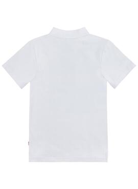 Polo Levis Tape Blanc Pour Enfant