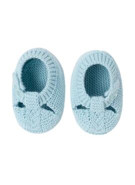 Chausson Tricot Mayoral Bleu Pour Bébé