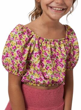 Blouse Mayoral Fleurs pour Fille