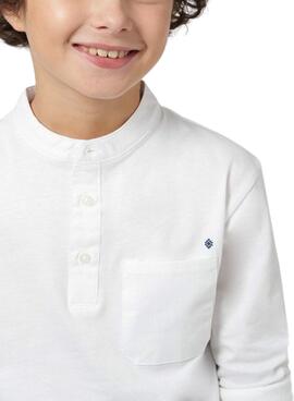 Polo col blanc de boulangerie pour enfant.