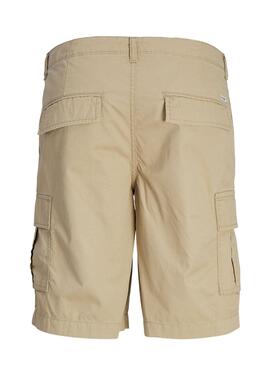 Bermudas Jack And Jones Cargo marron pour enfant.