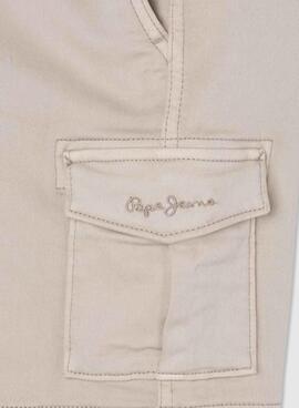 Bermudes Pepe Jeans Ted Beige pour Enfant