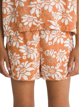 Shorts Vans Amstone Orange pour fille.