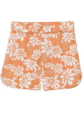 Shorts Vans Amstone Orange pour fille.