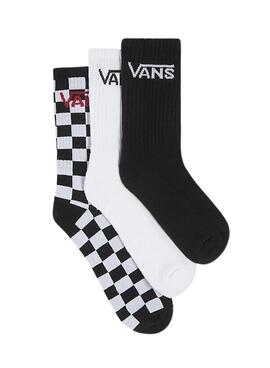 Paquet de chaussettes Vans 3 paires pour filles et garçons