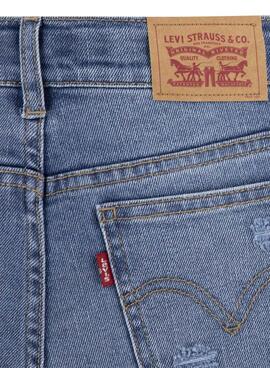 Pantalon en jean Levis Wide Azul Para Niña