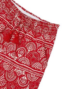 Pantalon Mayoral Imprimé Rouge Pour Fille