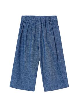 Pantalon Mayoral Culotte Lin Bleu Pour Fille