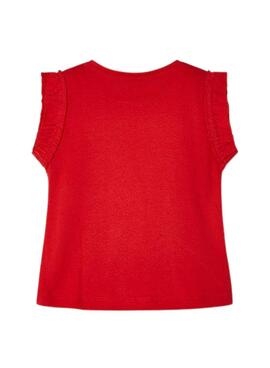 Maillot Mayoral Perforé Rouge Pour Fille