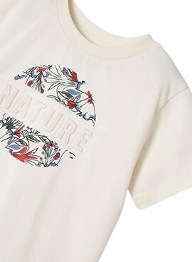 T-shirt Mayoral Nature blanc pour garçon